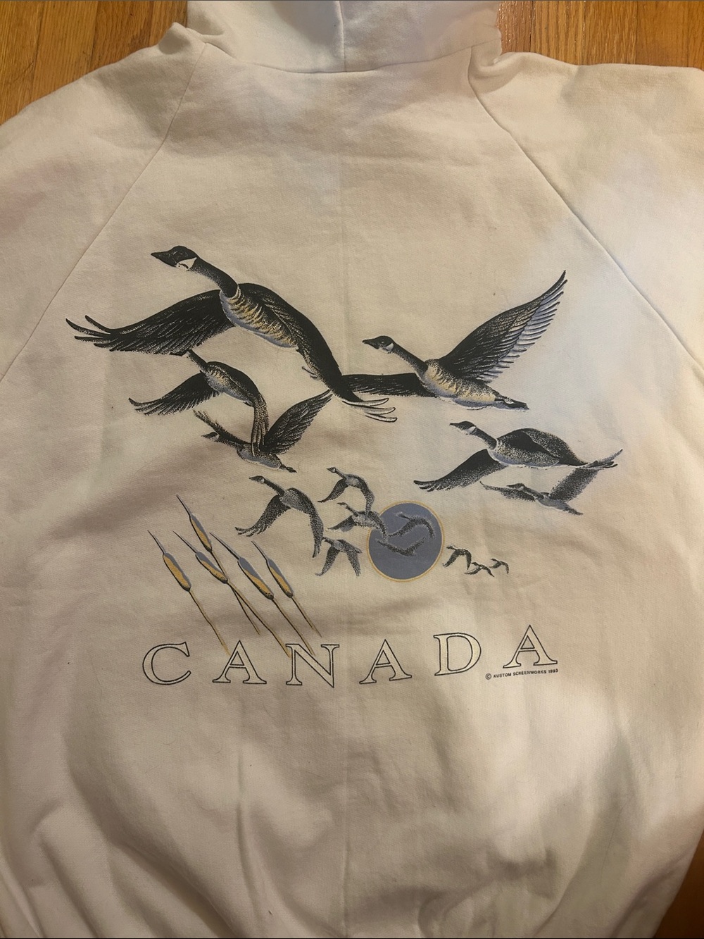 Vintage 1990s Nature Goose Norway House Manitoba Hoodie